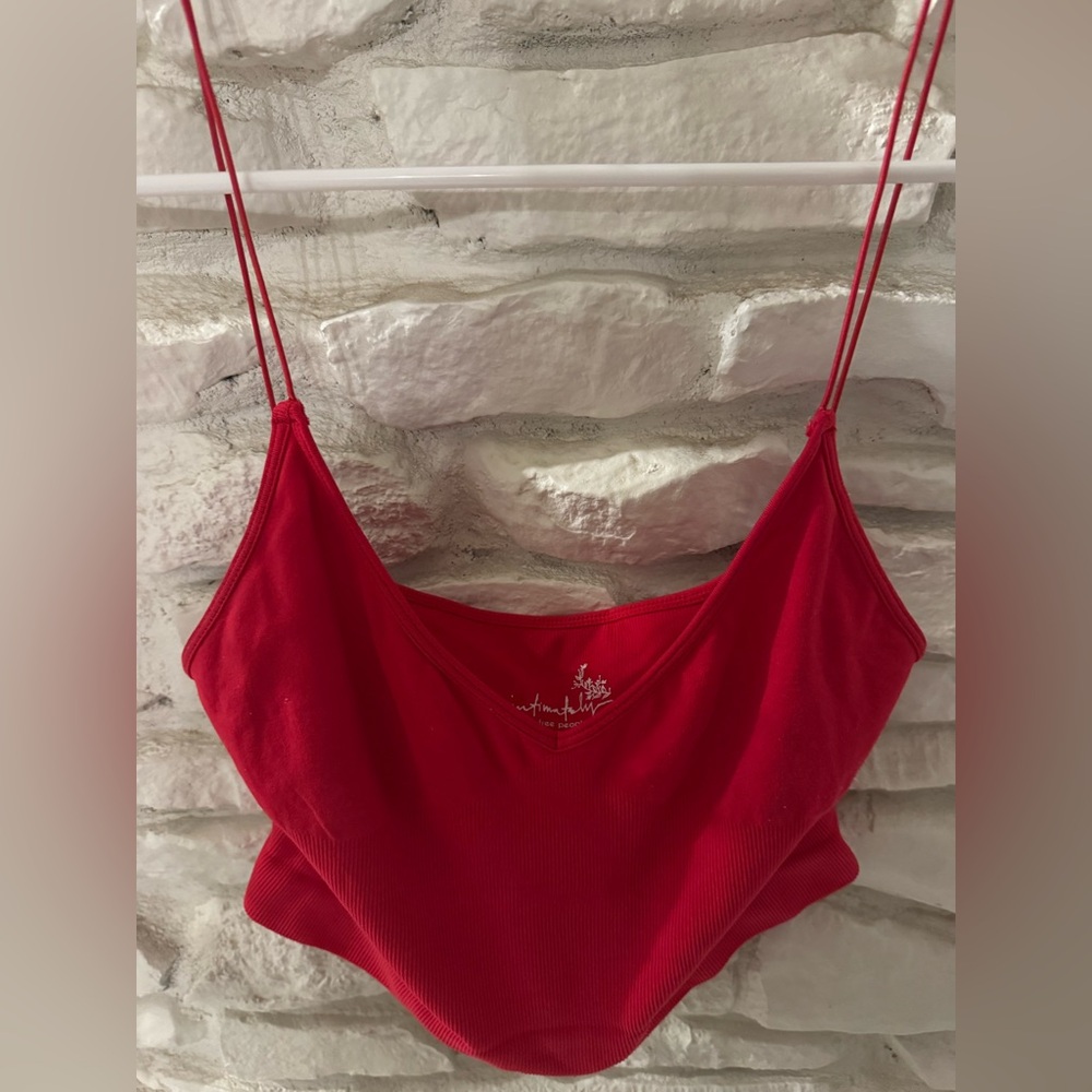 Intimately Free People ribbed cropped cami top